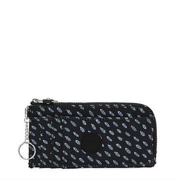 Kipling Dafni Printed Wallet Portefeuille Zwart Wit | België 1040BE